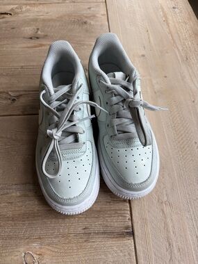 Girls Nike Air Force 1 Light Green